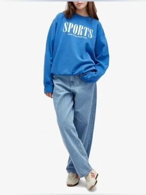 Sporty & Rich Oversized Sports Sweatshirt